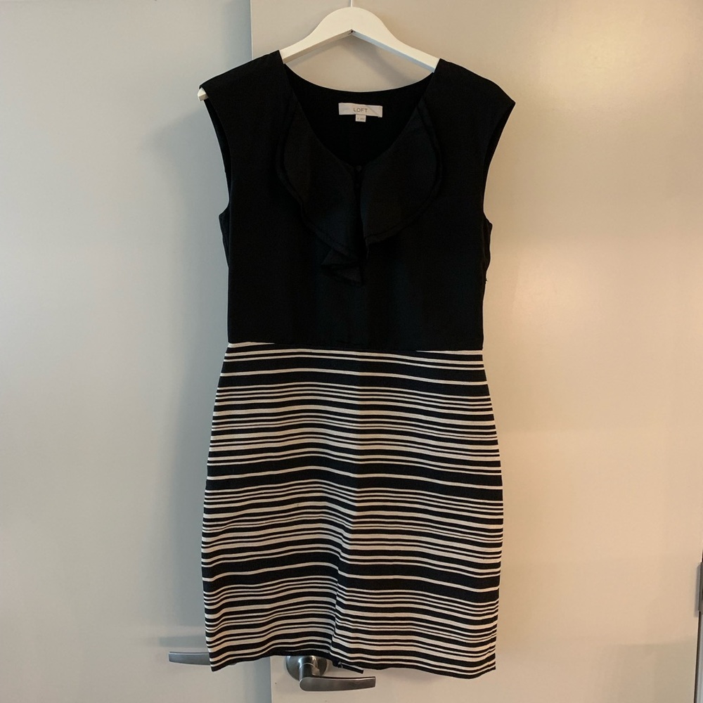 Black and stripe dress